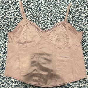 H&M Bustier Dusty Rose Top